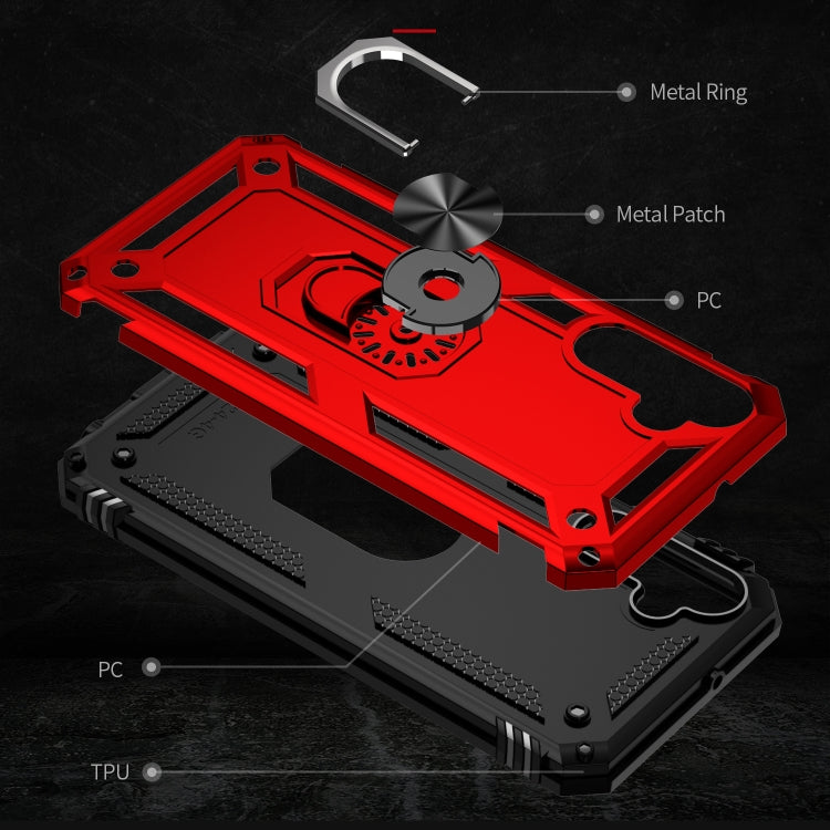 For Samsung Galaxy A24 4G Shockproof TPU + PC Phone Case(Red)