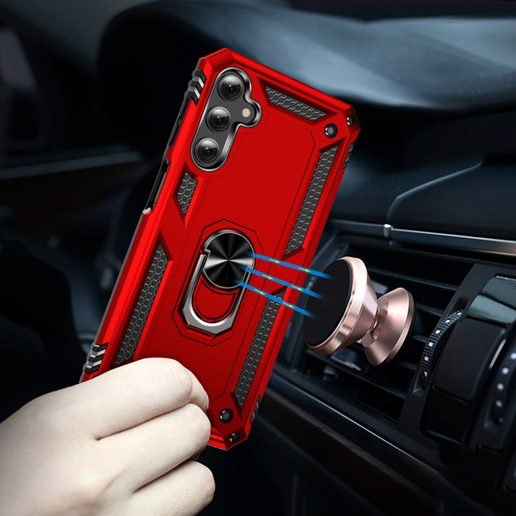 For Samsung Galaxy A24 4G Shockproof TPU + PC Phone Case(Red)