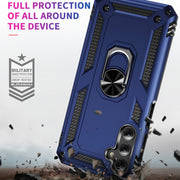 For Samsung Galaxy A24 4G Shockproof TPU + PC Phone Case(Blue)
