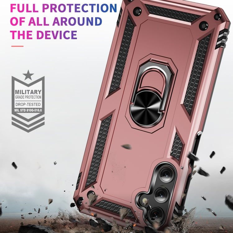 For Samsung Galaxy A24 4G Shockproof TPU + PC Phone Case(Rose Gold)