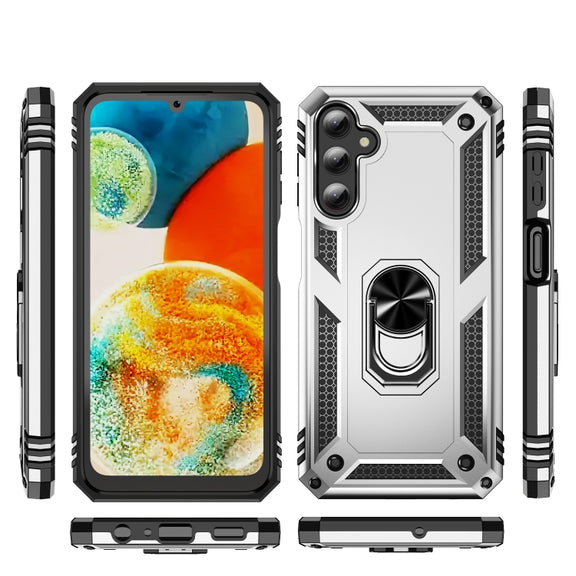 For Samsung Galaxy A24 4G Shockproof TPU + PC Phone Case(Silver)