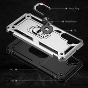 For Samsung Galaxy A24 4G Shockproof TPU + PC Phone Case(Silver)