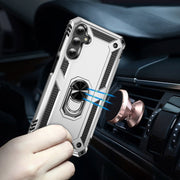 For Samsung Galaxy A24 4G Shockproof TPU + PC Phone Case(Silver)