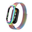 For Xiaomi Mi Band 8 Integrated Metal Case + Milanese Magnetic Watch Band(Colorful) - Smart Wear by PMC TechLife | Online Shopping South Africa | PMC TechLife