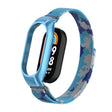 For Xiaomi Mi Band 8 Integrated Metal Case + Milanese Magnetic Watch Band(Camouflage Blue) - Smart Wear by PMC TechLife | Online Shopping South Africa | PMC TechLife