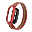 For Xiaomi Mi Band 8 Integrated Metal Case + Milanese Magnetic Watch Band(Red+Gold) - Smart Wear by PMC TechLife | Online Shopping South Africa | PMC TechLife