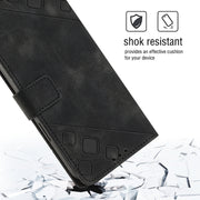 For Huawei nova 10 Skin-feel Embossed Leather Phone Case(Black)
