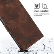 For Huawei nova 10 Skin-feel Embossed Leather Phone Case(Brown)