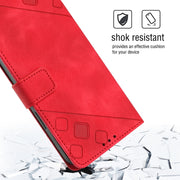 For Huawei nova 10 Skin-feel Embossed Leather Phone Case(Red)