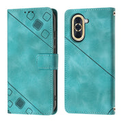 For Huawei nova 10 Skin-feel Embossed Leather Phone Case(Green)