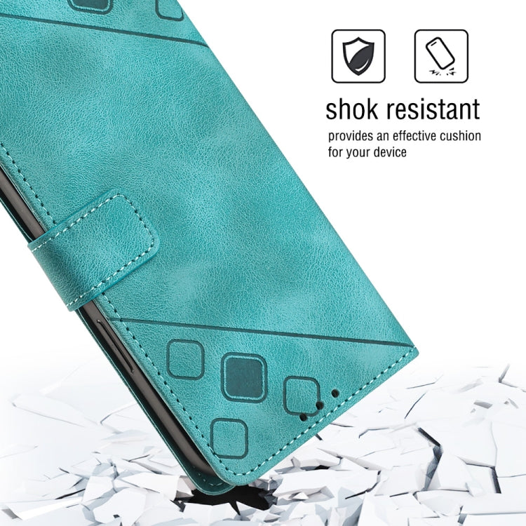 For Huawei nova 10 Skin-feel Embossed Leather Phone Case(Green)