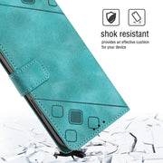 For Huawei nova 10 Skin-feel Embossed Leather Phone Case(Green)