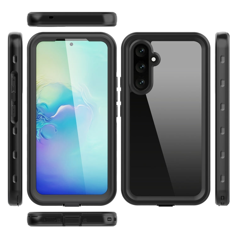 For Samsung Galaxy A54 5G RedPepper Transparent Dot Shockproof Water-resistant PC + TPU Phone Case(Black)