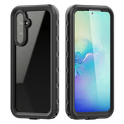 For Samsung Galaxy A54 5G RedPepper Transparent Dot Shockproof Water-resistant PC + TPU Phone Case(Black)
