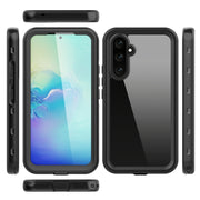 For Samsung Galaxy A54 5G RedPepper Transparent Dot Shockproof Water-resistant PC + TPU Phone Case(Black)