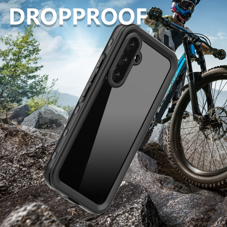 For Samsung Galaxy A54 5G RedPepper Transparent Dot Shockproof Water-resistant PC + TPU Phone Case(Black)
