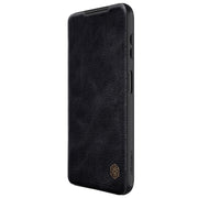For Samsung Galaxy A14 4G NILLKIN QIN Series Pro Sliding Camera Cover Design Leather Phone Case(Black)