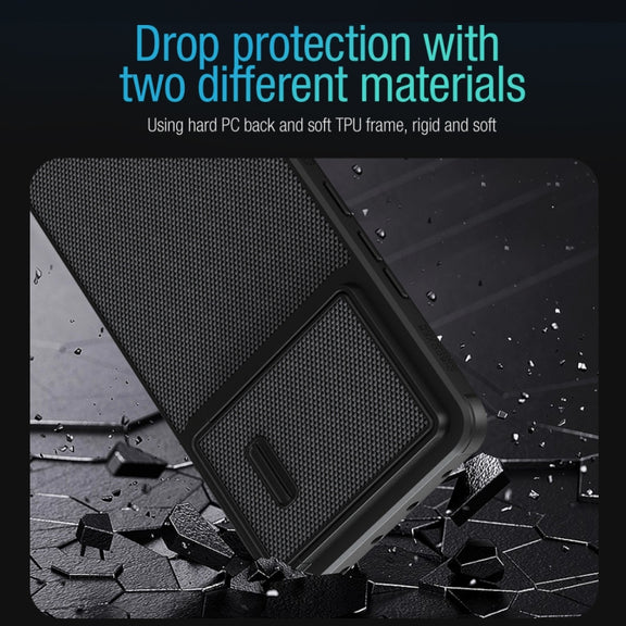 For Xiaomi 13 Pro NILLKIN 3D Textured Nylon Fiber TPU + PC Phone Case(Black)