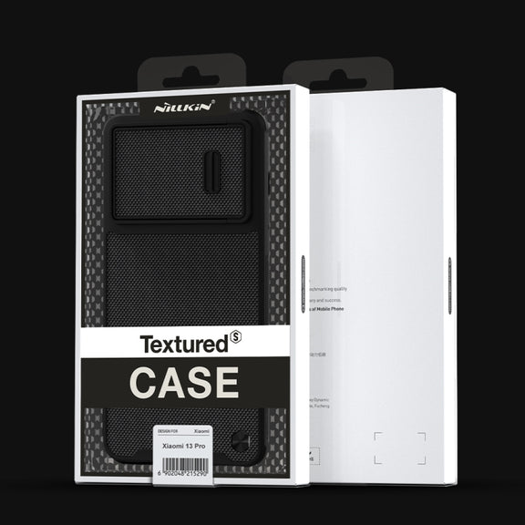 For Xiaomi 13 Pro NILLKIN 3D Textured Nylon Fiber TPU + PC Phone Case(Black)