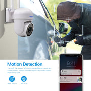 ESCAM PVR007 3MP Smart HD WiFi Camera Support Full Color Night Vision / Motion Detection / Sound Alarm / TF Card(US Plug)