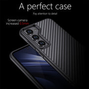 For Samsung Galaxy S23 5G wlons Magsafe Carbon Fiber Kevlar TPU Phone Case(Black)