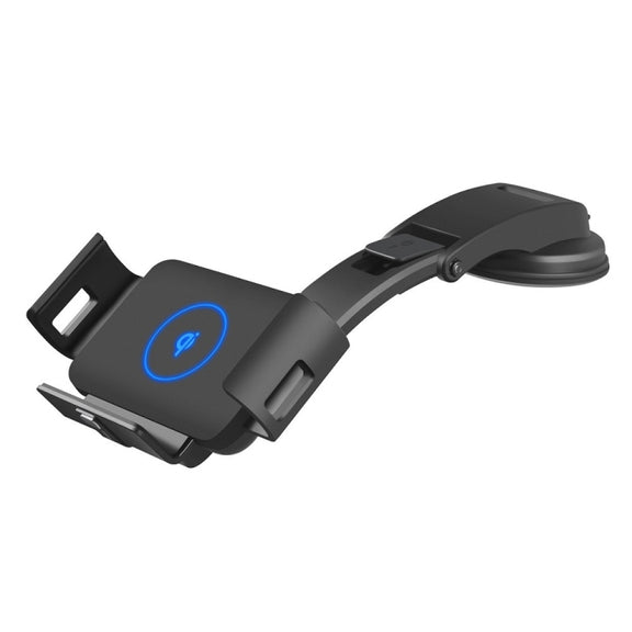For Samsung Galaxy Z Fold4 / 3 S1 Car Horizontal Navigation Phone Holder Wireless Charger(Black)