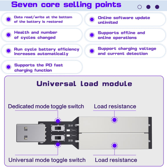 i2C KC01 Multi-function Comprehensive Battery Repair Instrument for iPhone 6-14 Pro Max, Version:Standard Version