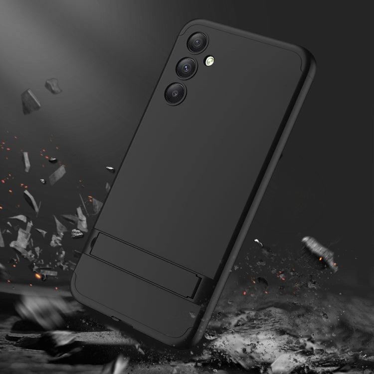 For Samsung Galaxy A34 5G GKK Three Stage Splicing Full Coverage PC Phone Case(Black)