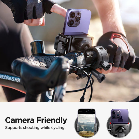 JOYROOM JR-ZS266 Bicycle Handle Phone Mount Compatible with 4.7-6.8 inch(Black)