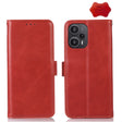 For Xiaomi Redmi Note 12 Turbo 5G Crazy Horse Top Layer Cowhide Leather Phone Case(Red) - Xiaomi Cases by PMC TechLife | Online Shopping South Africa | PMC TechLife