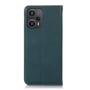 For Xiaomi Redmi Note 12 Turbo 5G KHAZNEH Nappa Top Layer Cowhide Leather Phone Case(Green)
