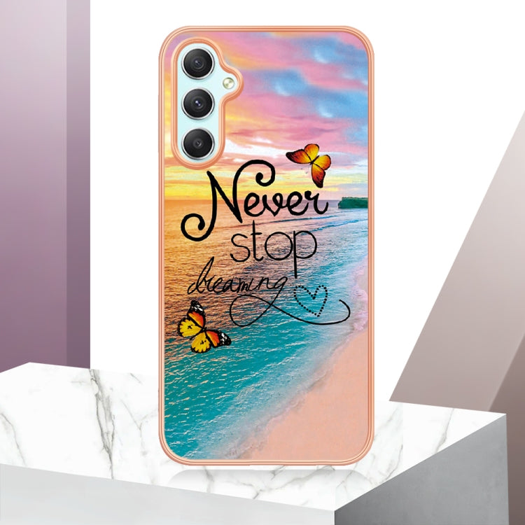 For Samsung Galaxy A24 Electroplating IMD TPU Phone Case(Dream Butterfly)