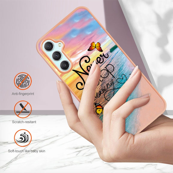 For Samsung Galaxy A24 Electroplating IMD TPU Phone Case(Dream Butterfly)