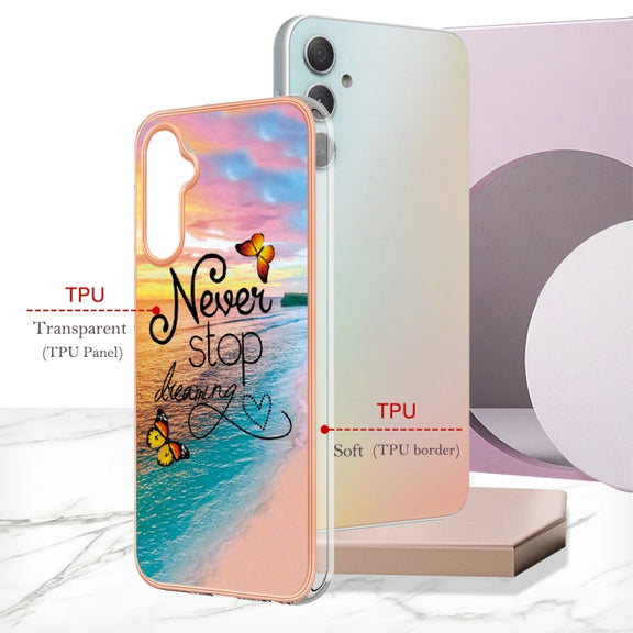 For Samsung Galaxy A24 Electroplating IMD TPU Phone Case(Dream Butterfly)