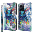 For Xiaomi Redmi Note 12 4G Global 3D Painting Pattern Flip Leather Phone Case(Watercolor Owl) - free shipping - PMC TechLife - Order now!