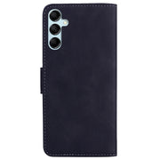 For Samsung Galaxy M14 Skin Feel Pure Color Flip Leather Phone Case(Black)
