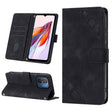 For Xiaomi Poco C55 / Redmi 12C / 11A Skin-feel Embossed Leather Phone Case(Black) - free shipping - PMC TechLife - Order now!