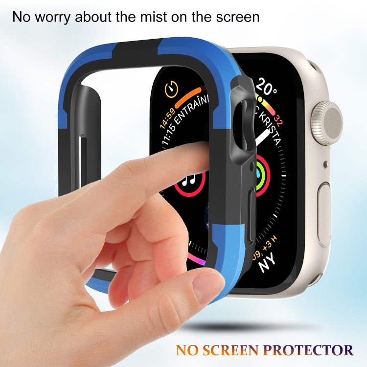 For Apple Watch Series SE 2&6&SE&5&4 40mm Armor Frame Watch Case(Blue)
