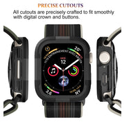 For Apple Watch Series 8 & 7 41mm Armor Frame Watch Case(Black)