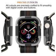 For Apple Watch Series 8 & 7 41mm Armor Frame Watch Case(Grey)