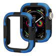For Apple Watch Series 8 & 7 41mm Armor Frame Watch Case(Blue) - Smart Wear by PMC TechLife | Online Shopping South Africa | PMC TechLife