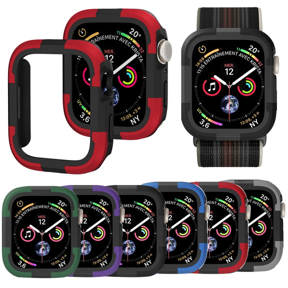 For Apple Watch Series 8 & 7 41mm Armor Frame Watch Case(Black)