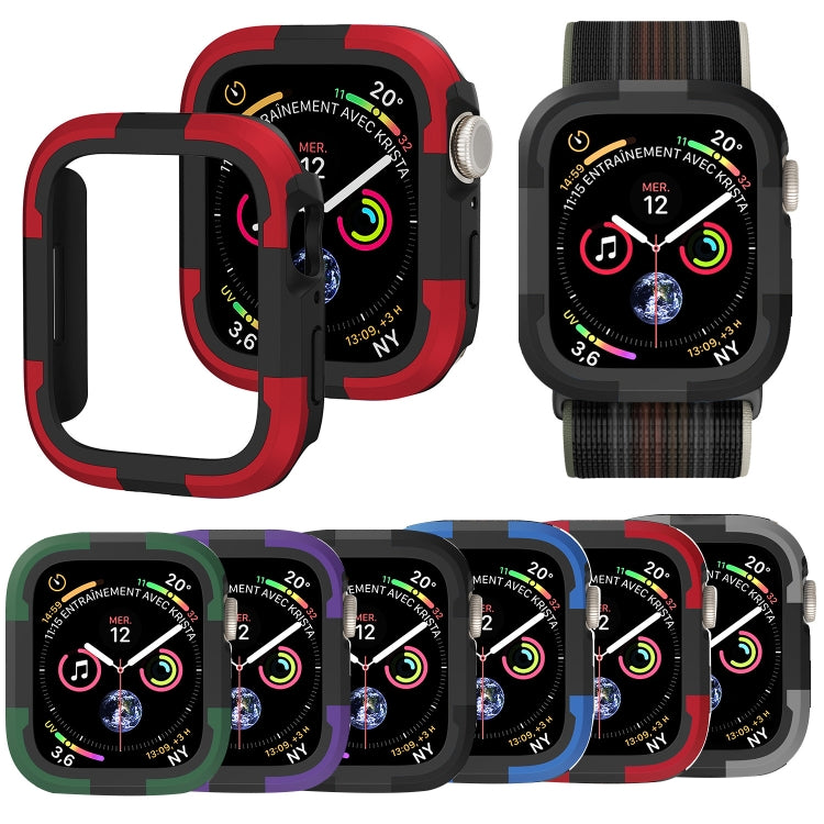 For Apple Watch Series 8 & 7 41mm Armor Frame Watch Case(Black)