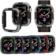 For Apple Watch Series SE 2&6&SE&5&4 44mm Armor Frame Watch Case(Green)