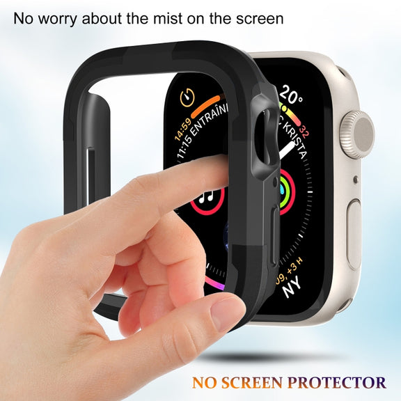 For Apple Watch Series 8 & 7 45mm Armor Frame Watch Case(Black)