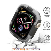 For Apple Watch Series 8 & 7 45mm Armor Frame Watch Case(Grey)