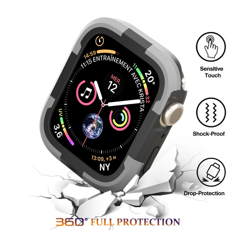 For Apple Watch Ultra 49mm Armor Frame Watch Case(Grey)