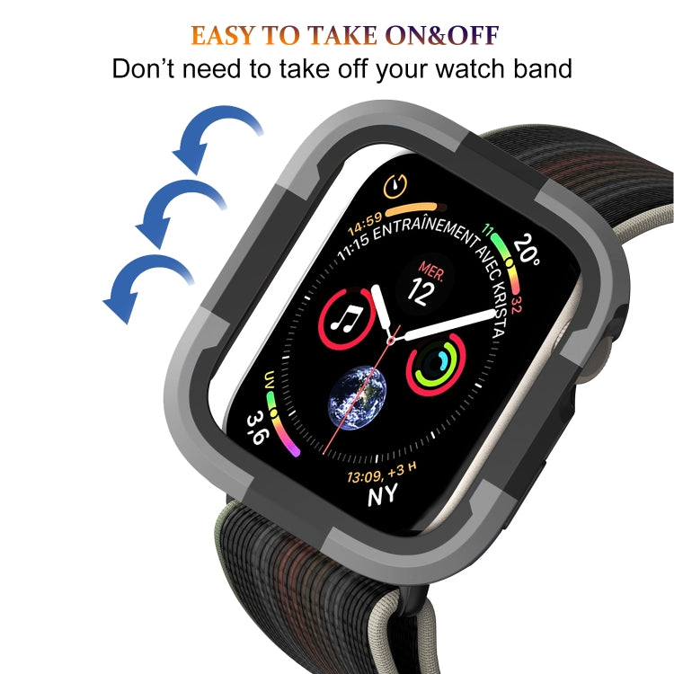 For Apple Watch Ultra 49mm Armor Frame Watch Case(Grey)