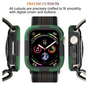 For Apple Watch Ultra 49mm Armor Frame Watch Case(Green)