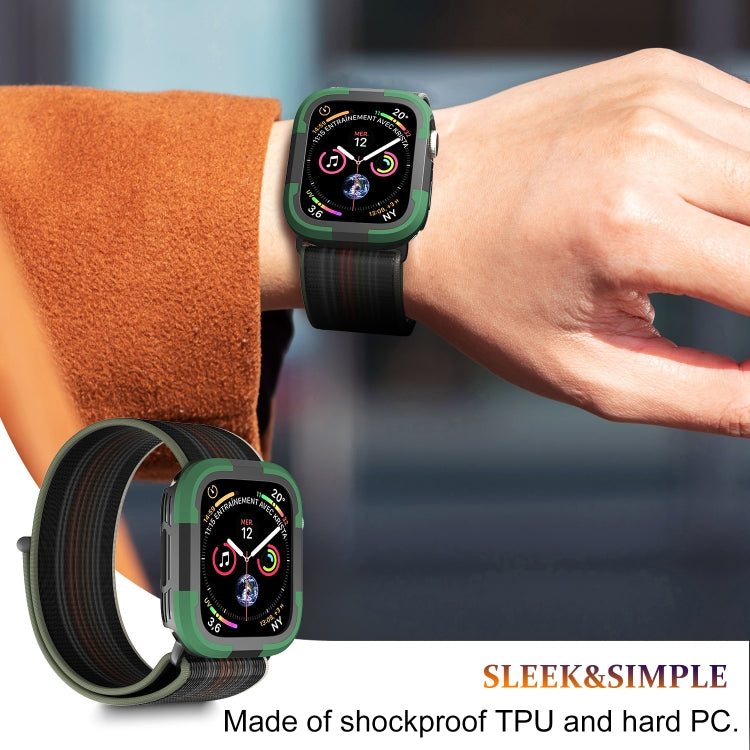 For Apple Watch Ultra 49mm Armor Frame Watch Case(Green)